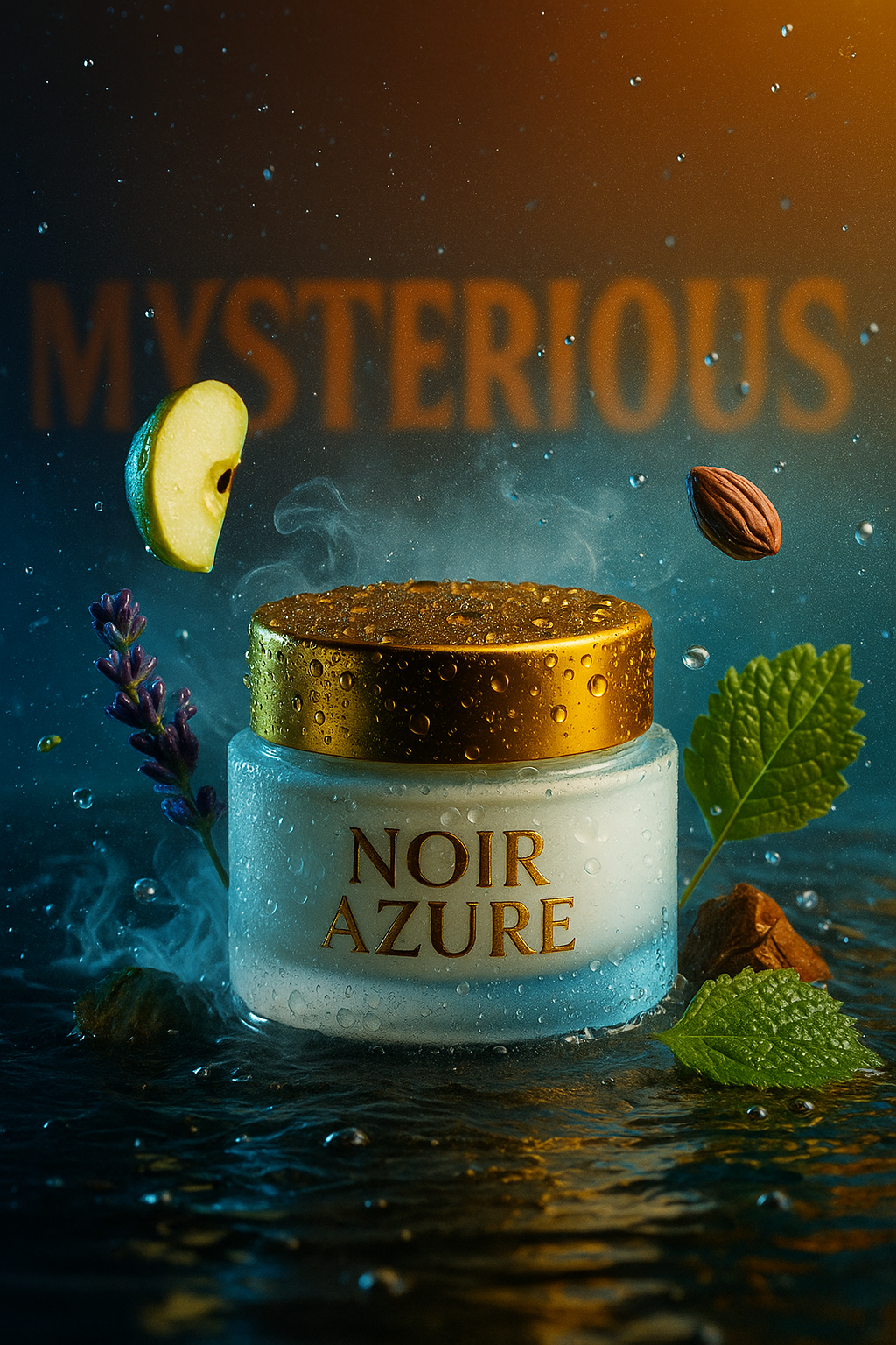 Noir Azure 25G Solid (Wax) Perfume | Non Alcholic | Men